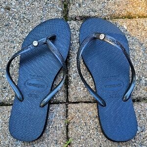 Havaianas Black Flip Flops